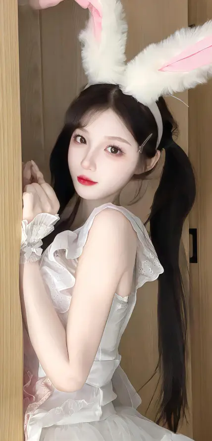 4k室内壁纸 - 纯欲 - 美女 - 长发「哲风壁纸」