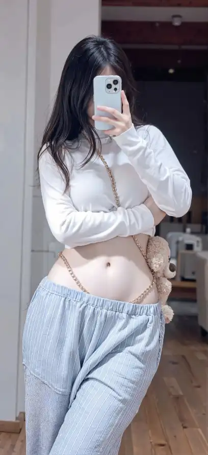 4k室内壁纸 - 美女 - 自拍 - 长腿「哲风壁纸」