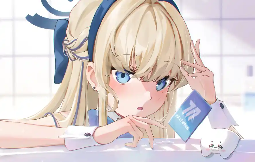 4k制服壁纸 - 小熊 - 少女 - 蓝眼「哲风壁纸」 4k制服壁纸 - 小熊 - 少女 - 蓝眼「哲风壁纸」