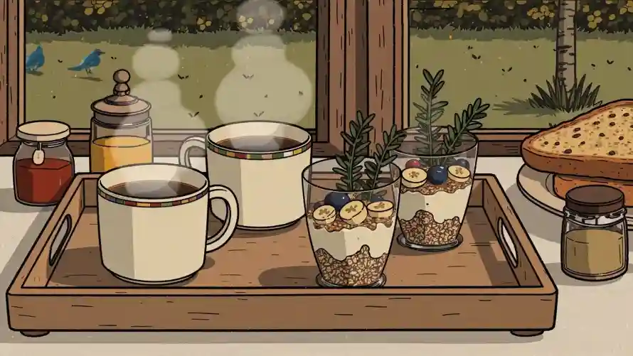 4k托盘壁纸 - 热饮 - 面包 - 食物「哲风壁纸」 4k托盘壁纸 - 热饮 - 面包 - 食物「哲风壁纸」