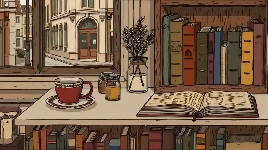 2k书籍壁纸-手绘风壁纸和暖色调-免费下载「哲风壁纸」