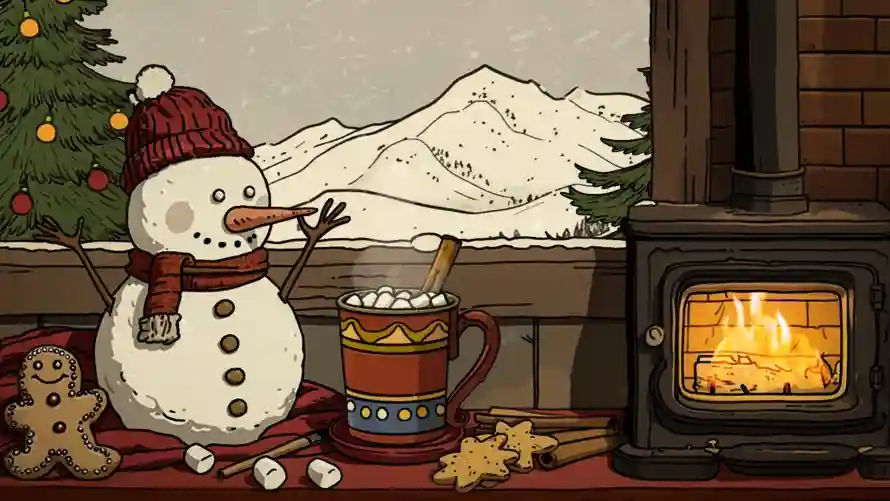 4k壁炉壁纸 - 热饮 - 雪人 - 食物「哲风壁纸」 4k壁炉壁纸 - 热饮 - 雪人 - 食物「哲风壁纸」