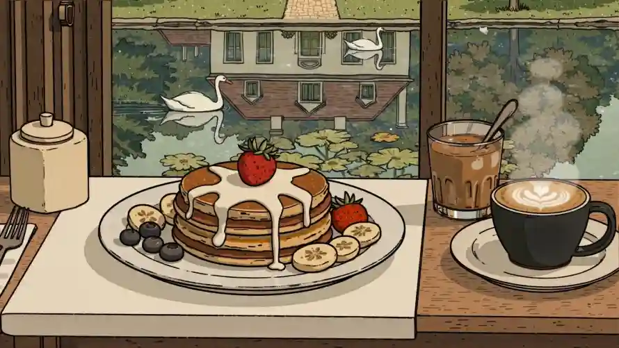4k咖啡壁纸 - 天鹅 - 早餐 - 煎饼「哲风壁纸」 4k咖啡壁纸 - 天鹅 - 早餐 - 煎饼「哲风壁纸」