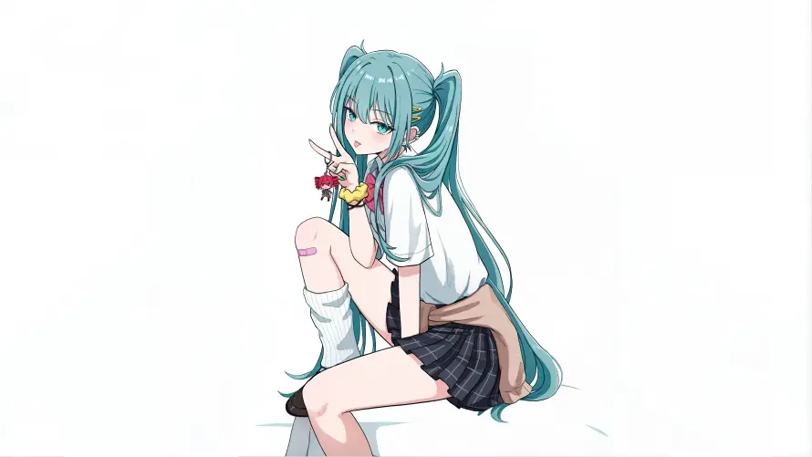 4k校服壁纸 - 双马尾 - 初音未来 - 动漫人物「哲风壁纸」 4k校服壁纸 - 双马尾 - 初音未来 - 动漫人物「哲风壁纸」