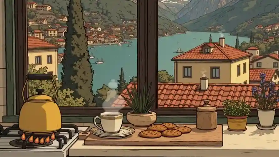 2k厨房壁纸-手绘风壁纸和暖色调-热门的壁纸「哲风壁纸」