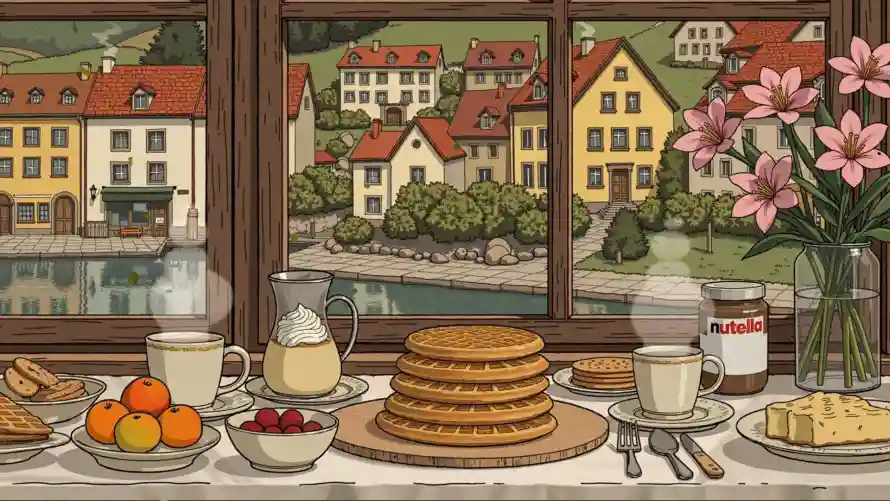 4k早餐壁纸 - 窗台 - 食物 - 鲜花「哲风壁纸」 4k早餐壁纸 - 窗台 - 食物 - 鲜花「哲风壁纸」