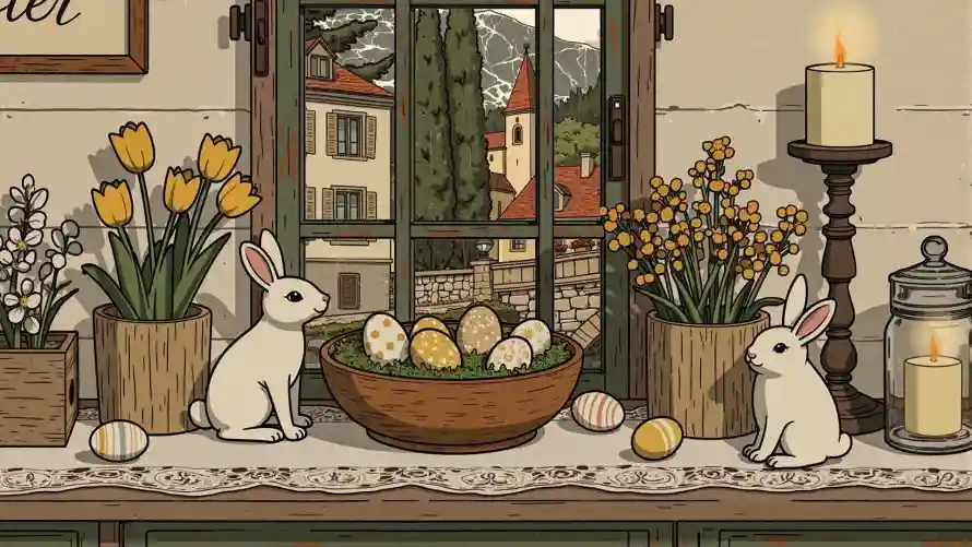 4k兔子壁纸 - 彩蛋 - 窗台 - 花卉「哲风壁纸」 4k兔子壁纸 - 彩蛋 - 窗台 - 花卉「哲风壁纸」