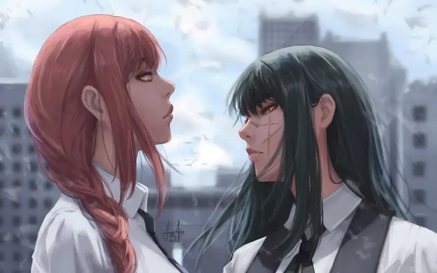 4k红发壁纸 - 黑发 - 三鹰朝 - 玛奇玛「哲风壁纸」 4k红发壁纸 - 黑发 - 三鹰朝 - 玛奇玛「哲风壁纸」