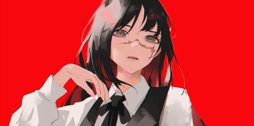 4k眼镜壁纸 - 三鹰朝 - 电锯人 - 白衬衫「哲风壁纸」 4k眼镜壁纸 - 三鹰朝 - 电锯人 - 白衬衫「哲风壁纸」