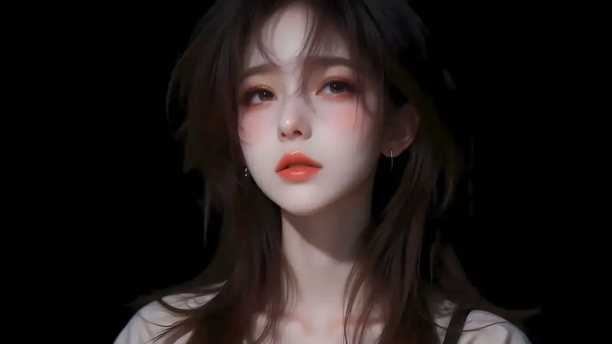 4k红唇壁纸 - 美女 - 长发 - 暗黑风「哲风壁纸」 4k红唇壁纸 - 美女 - 长发 - 暗黑风「哲风壁纸」