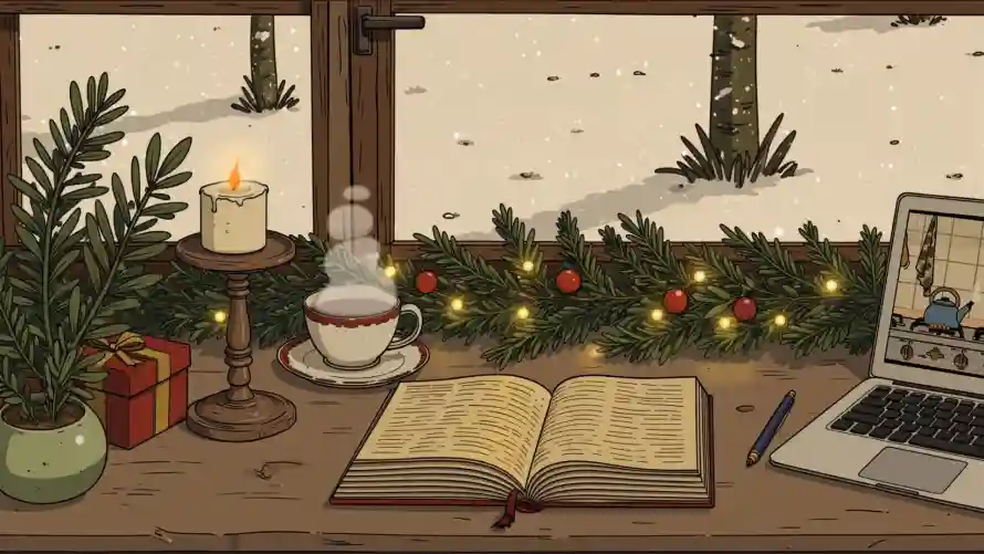 4k热饮壁纸 - 蜡烛 - 雪景 - 手绘风「哲风壁纸」 4k热饮壁纸 - 蜡烛 - 雪景 - 手绘风「哲风壁纸」