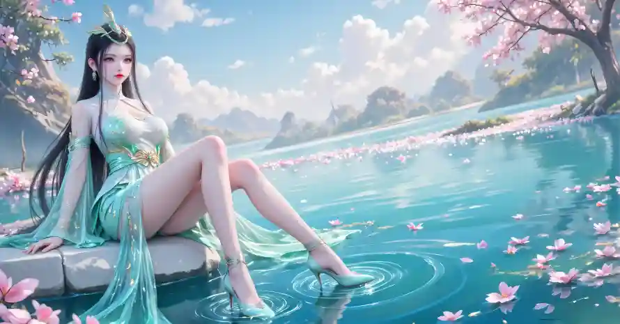 4k樱花壁纸 - 湖水 - 陆嫁嫁 - 古风美女「哲风壁纸」 4k樱花壁纸 - 湖水 - 陆嫁嫁 - 古风美女「哲风壁纸」