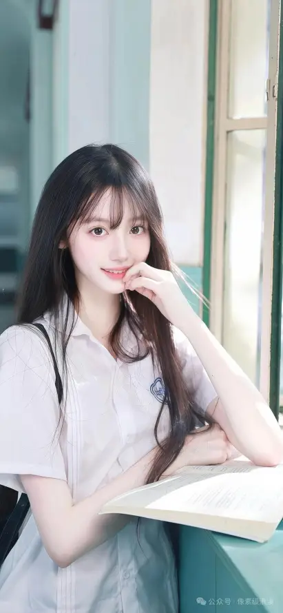 4k清新壁纸 - 看书 - 窗边 - 长发「哲风壁纸」