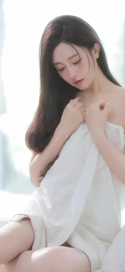 4k柔美姿态壁纸 - 清新风格 - 白衣美女 - 长发美女「哲风壁纸」