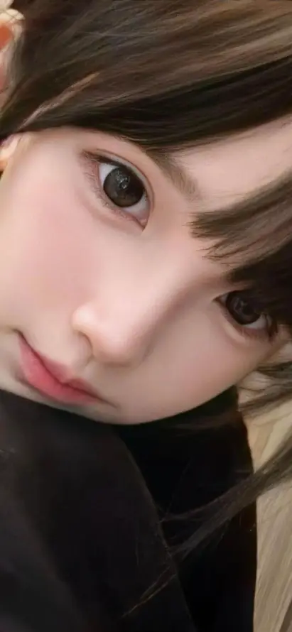 4k可爱壁纸 - 清纯 - 特写 - 黑衣「哲风壁纸」