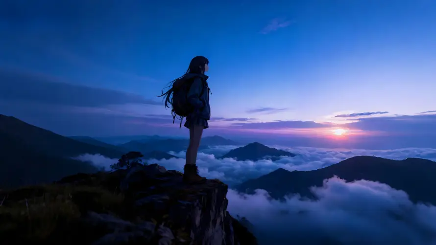 4k云海壁纸 - 剪影 - 山脉 - 山顶「哲风壁纸」 4k云海壁纸 - 剪影 - 山脉 - 山顶「哲风壁纸」