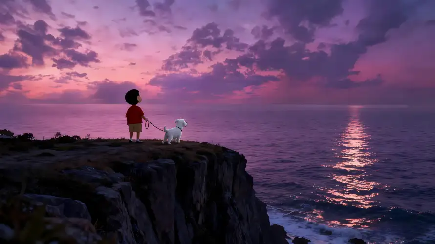 4k小白壁纸 - 悬崖 - 晚霞 - 海边「哲风壁纸」 4k小白壁纸 - 悬崖 - 晚霞 - 海边「哲风壁纸」