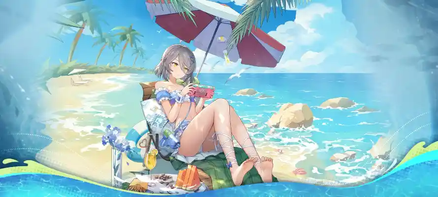 4k夏日壁纸 - 海滩 - 清凉 - 尘白禁区「哲风壁纸」