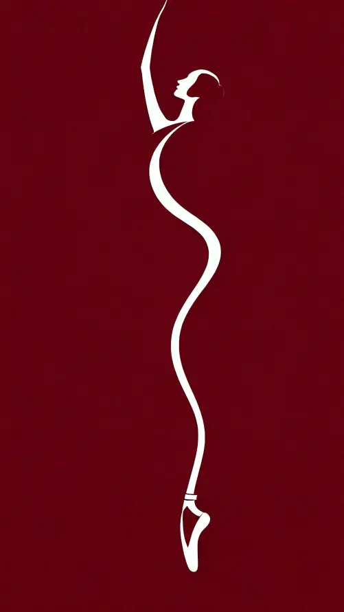 4k极简壁纸 - 线条 - 抽象舞蹈 - 白色线条「哲风壁纸」