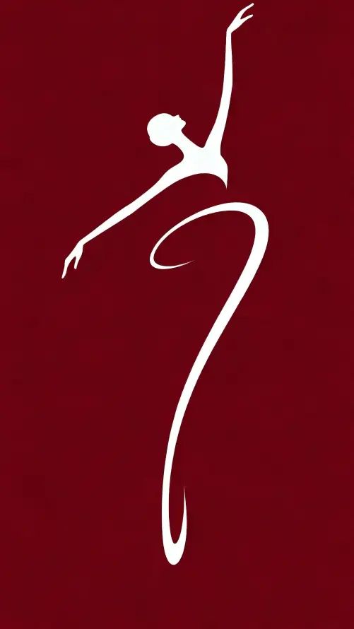 4k极简壁纸 - 线条 - 白色剪影 - 红色背景「哲风壁纸」