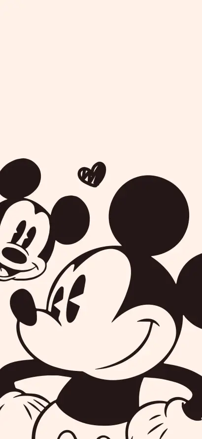 4k卡通壁纸 - 可爱 - 爱心 - 米奇「哲风壁纸」