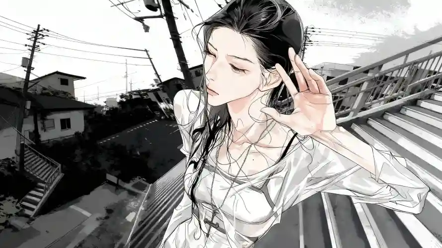 4k楼梯壁纸 - 白衣 - 街拍 - 街道「哲风壁纸」 4k楼梯壁纸 - 白衣 - 街拍 - 街道「哲风壁纸」