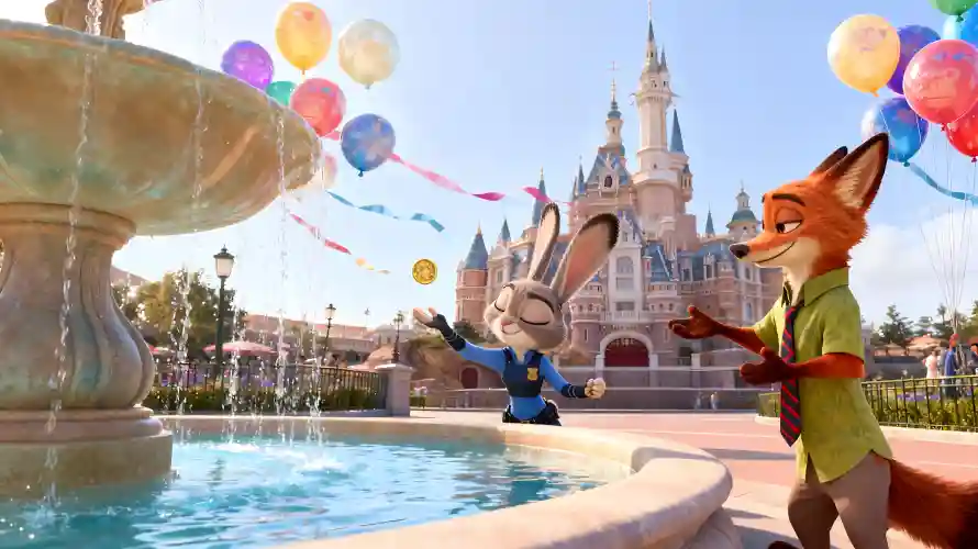 4k喷泉壁纸 - 尼克 - 朱迪 - 气球「哲风壁纸」