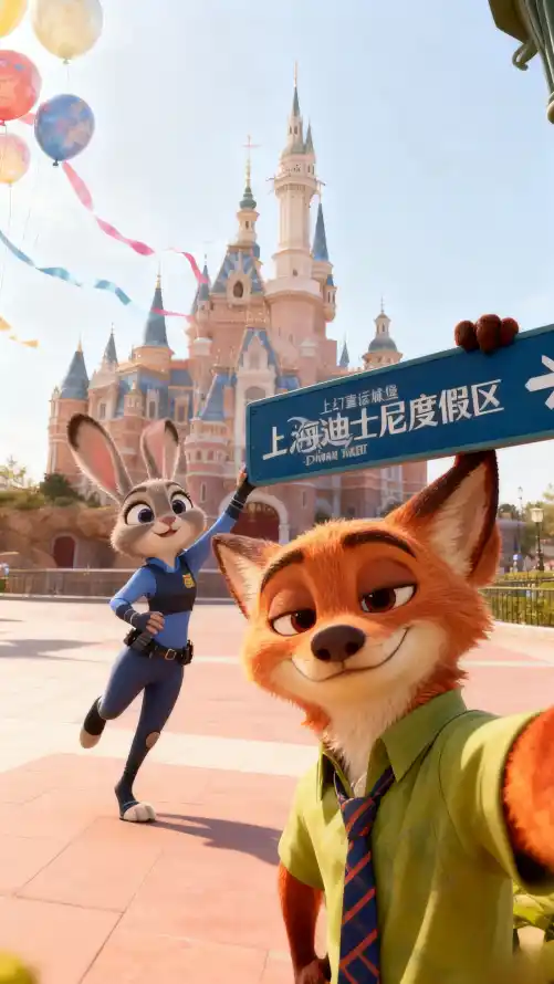 4k城堡壁纸 - 尼克 - 朱迪 - 迪士尼「哲风壁纸」