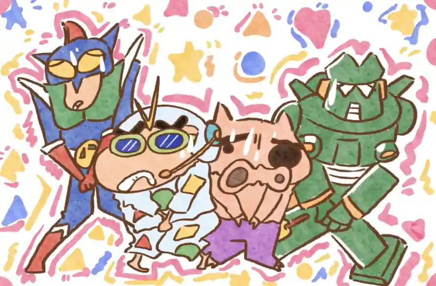 2k卡通壁纸-动感超人与手绘-蜡笔小新壁纸分享「哲风壁纸」