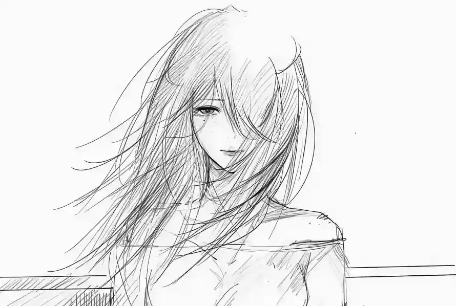 4k女性壁纸 - 手绘 - 素描 - 线条「哲风壁纸」 4k女性壁纸 - 手绘 - 素描 - 线条「哲风壁纸」