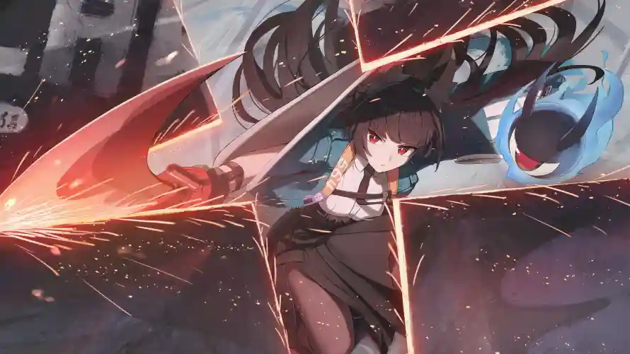 4k战斗壁纸 - 武器 - 红刃 - zzz「哲风壁纸」