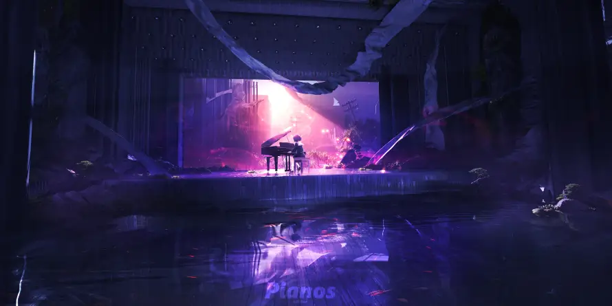 4k光影壁纸 - 动漫 - 少女 - 昏暗「哲风壁纸」