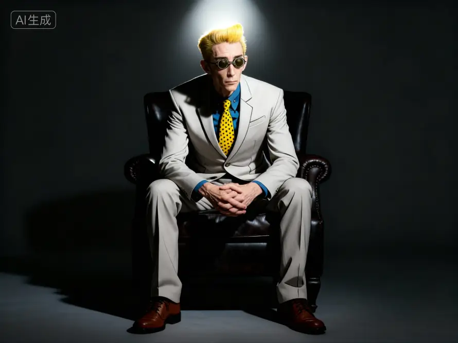 2k西装壁纸-暗背景 - 领带-七海建人壁纸分享「哲风壁纸」