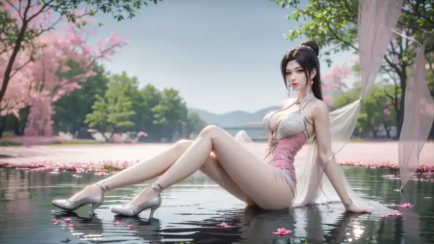 4k云韵壁纸 - 樱花 - 湖水 - 粉色「哲风壁纸」 4k云韵壁纸 - 樱花 - 湖水 - 粉色「哲风壁纸」