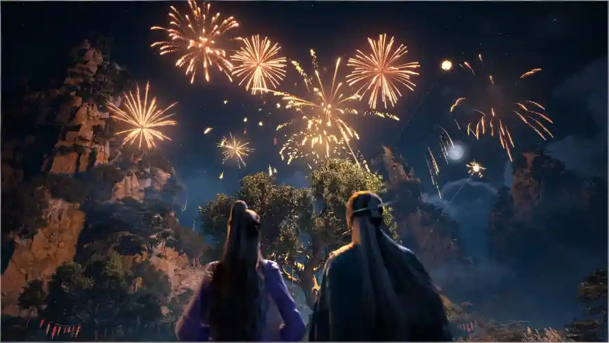 4k夜景壁纸 - 山峦 - 烟花 - 紫灵「哲风壁纸」 4k夜景壁纸 - 山峦 - 烟花 - 紫灵「哲风壁纸」