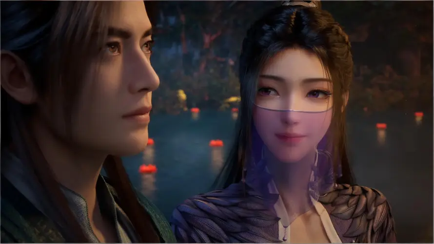 4k修仙壁纸 - 古风 - 夜景 - 紫灵「哲风壁纸」