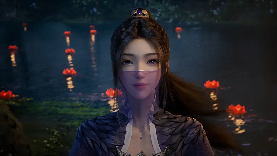 4k古装壁纸 - 古风 - 夜景 - 紫灵「哲风壁纸」