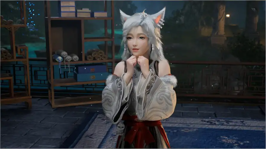 4k古风壁纸 - 夜景 - 猫耳 - 银发「哲风壁纸」 4k古风壁纸 - 夜景 - 猫耳 - 银发「哲风壁纸」