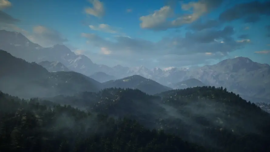 4k云雾壁纸 - 山脉 - 蓝天 - 风景「哲风壁纸」