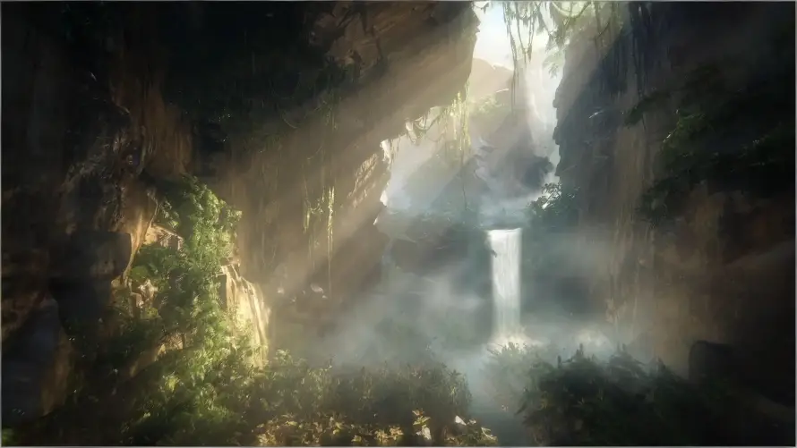 4k山谷壁纸-凡人修仙传壁纸和植被-瀑布壁纸分享「哲风壁纸」