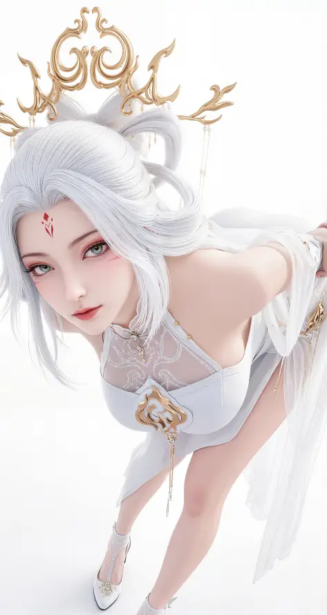 4k古风壁纸 - 小白 - 白发 - 白衣「哲风壁纸」