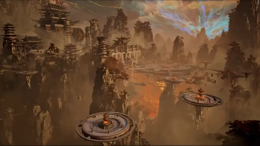 4k山峰壁纸 - 风景 - 修仙世界 - 古风建筑「哲风壁纸」 4k山峰壁纸 - 风景 - 修仙世界 - 古风建筑「哲风壁纸」