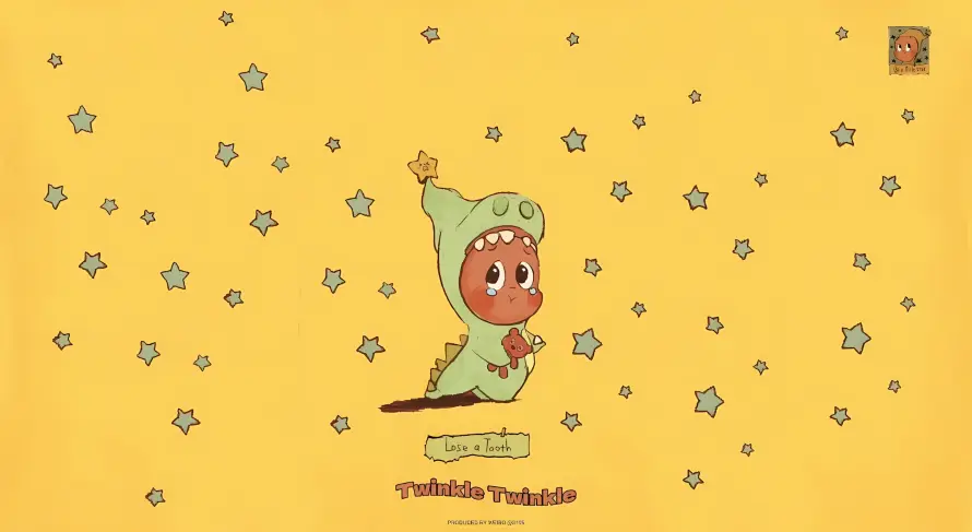 4k星星人壁纸 - 可爱卡通 - 星星图案 - 泡泡玛特「哲风壁纸」