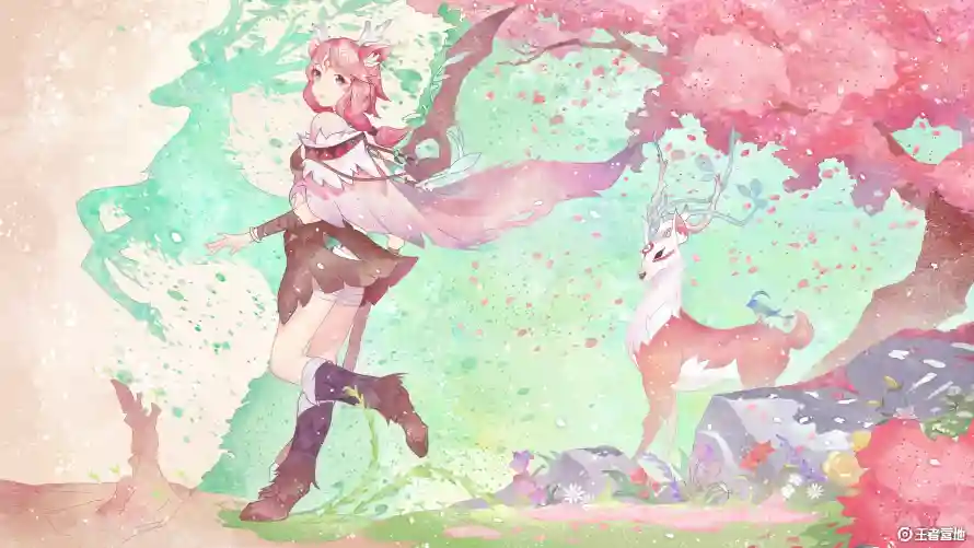 3k动漫壁纸-王者荣耀壁纸和小鹿-壁纸推荐「哲风壁纸」