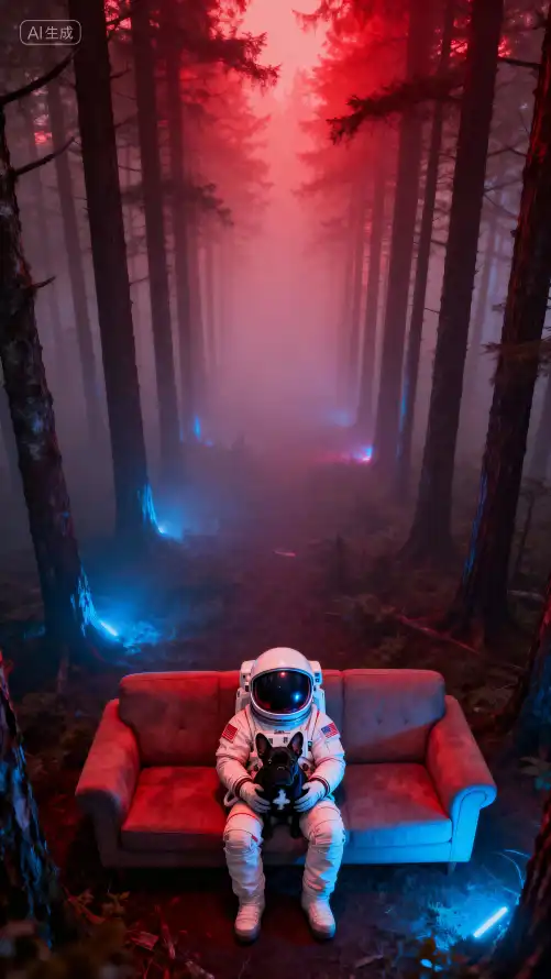 4k宇航员壁纸 - AIGC - 外域探索 - 红色沙发「哲风壁纸」