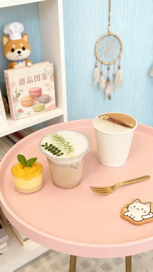 4k咖啡壁纸 - 甜品 - 下午茶 - 小蛋糕「哲风壁纸」