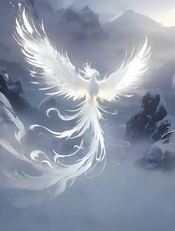 4k云雾壁纸 - 古风 - 插画 - 神兽「哲风壁纸」