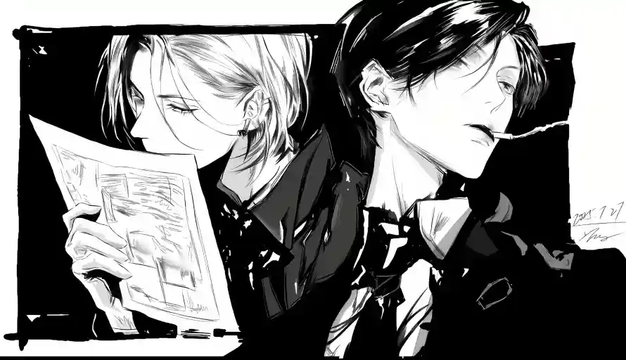 4k动漫壁纸 - 帅哥 - 西装 - 阅读「哲风壁纸」