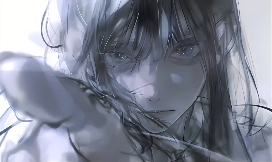 4k动漫壁纸 - 手绘 - 长发 - 黑白「哲风壁纸」 4k动漫壁纸 - 手绘 - 长发 - 黑白「哲风壁纸」