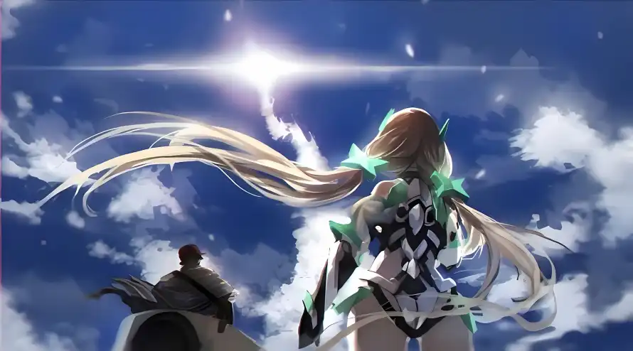 4k光芒壁纸 - 蓝天 - 长发 - 安吉拉「哲风壁纸」 4k光芒壁纸 - 蓝天 - 长发 - 安吉拉「哲风壁纸」